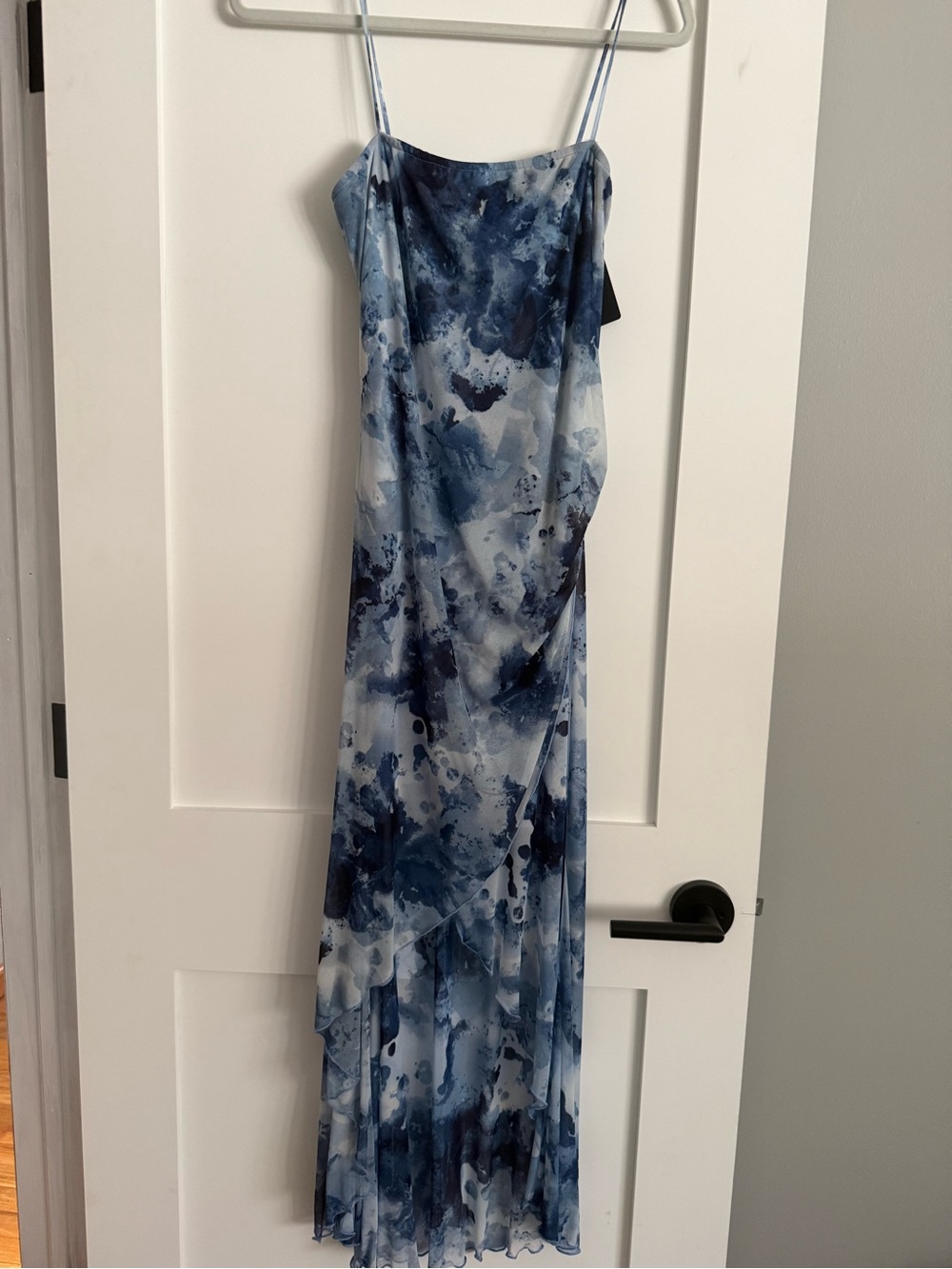Blue Watercolor Slip Dress - Women